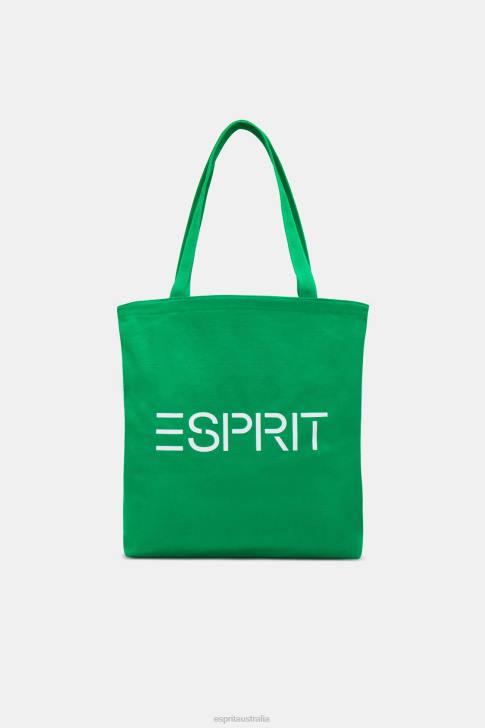 Accessories Green Men Esprit Logo Canvas Tote Bag V48Z40