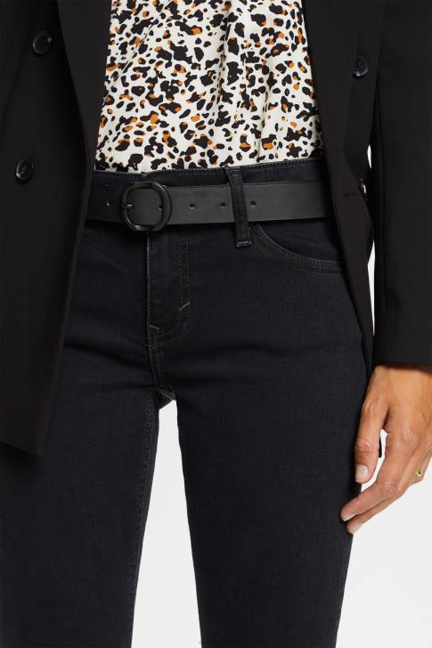 Accessories Black Women Esprit Leather Belt V48Z19