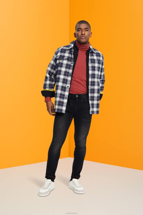 Denim Grey Medium Wash Men Esprit Slim fit stretch jeans, Dual Max V48Z849