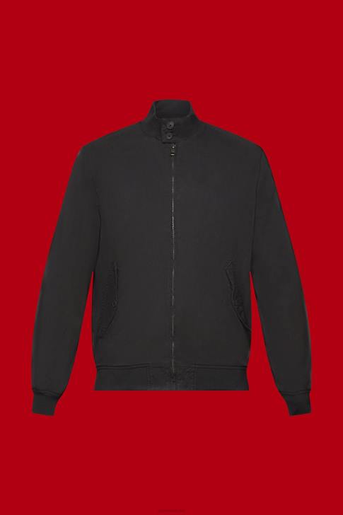 Jackets Black Men Esprit Bomber jacket with stand-up collar V48Z713