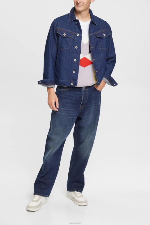 Jackets Blue Dark Wash Men Esprit Denim jacket V48Z879