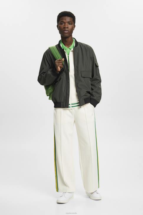 Jackets Dark Khaki Men Esprit Bomber-style jacket V48Z767