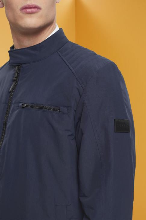 Jackets Navy Men Esprit Water-repellent ripstop jacket V48Z712