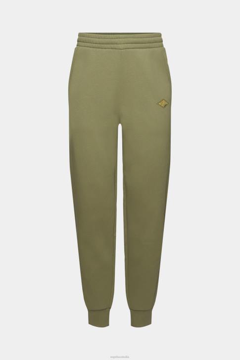 Joggers Olive Men Esprit Joggers with logo print V48Z666