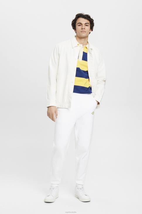 Joggers White Men Esprit Joggers with logo print V48Z664