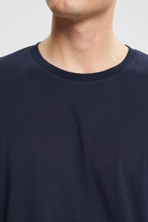 Long Sleeve Navy Men Esprit Jersey long sleeve top V48Z948