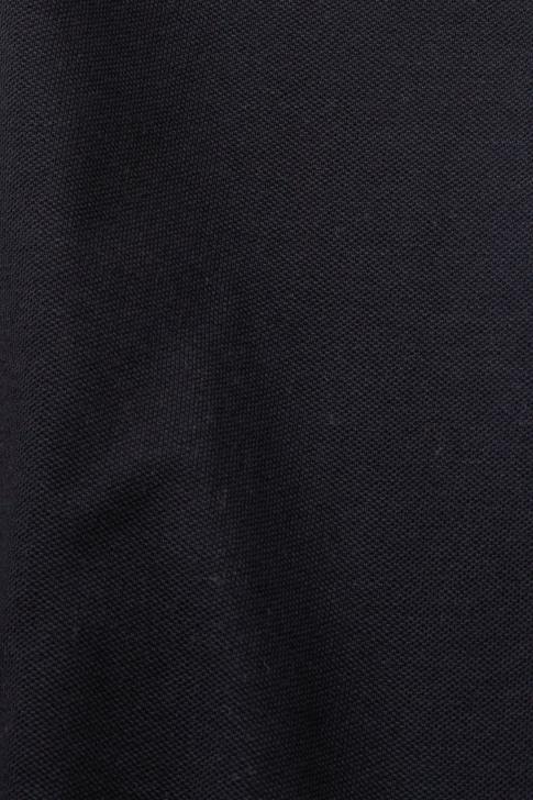 Polos Black Men Esprit Cotton Mesh Polo Shirt V48Z566