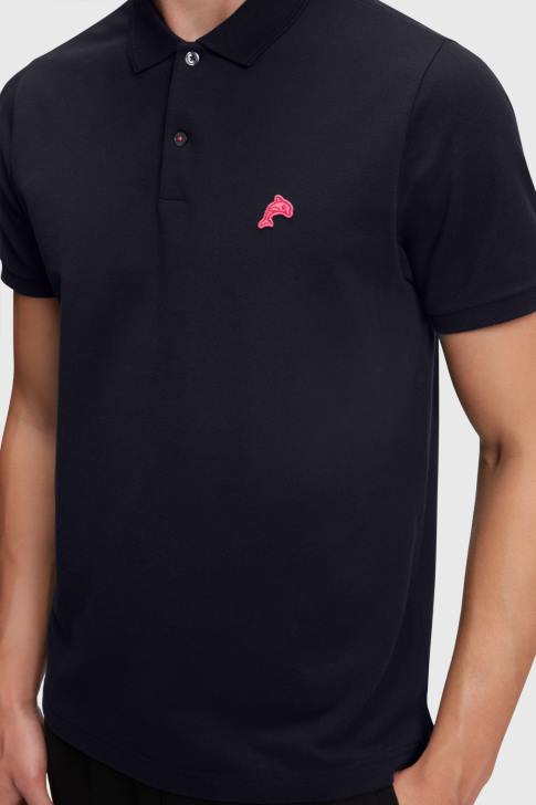 Polos Black Men Esprit Dolphin Tennis Club Classic Polo V48Z891