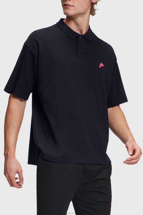 Polos Black Men Esprit Dolphin Tennis Club Relaxed Polo V48Z876
