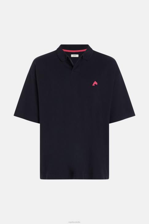 Polos Black Men Esprit Dolphin Tennis Club Relaxed Polo V48Z876
