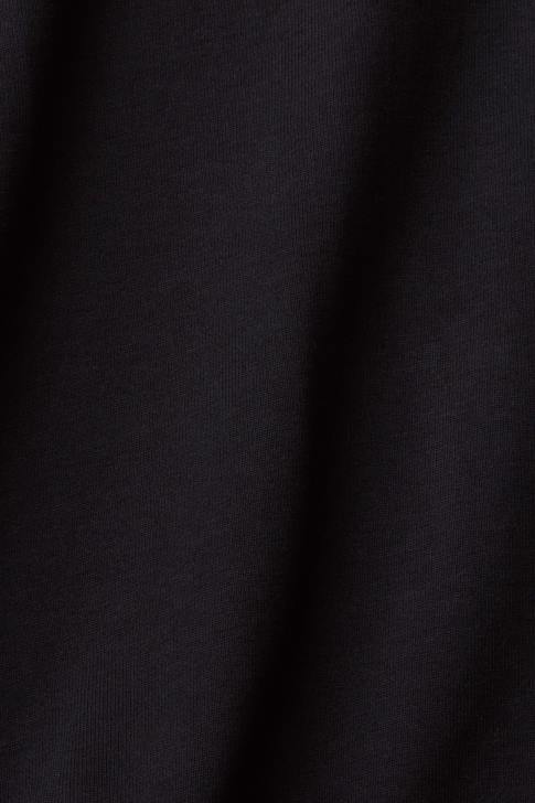 Polos Black Men Esprit Long sleeve polo shirt V48Z819