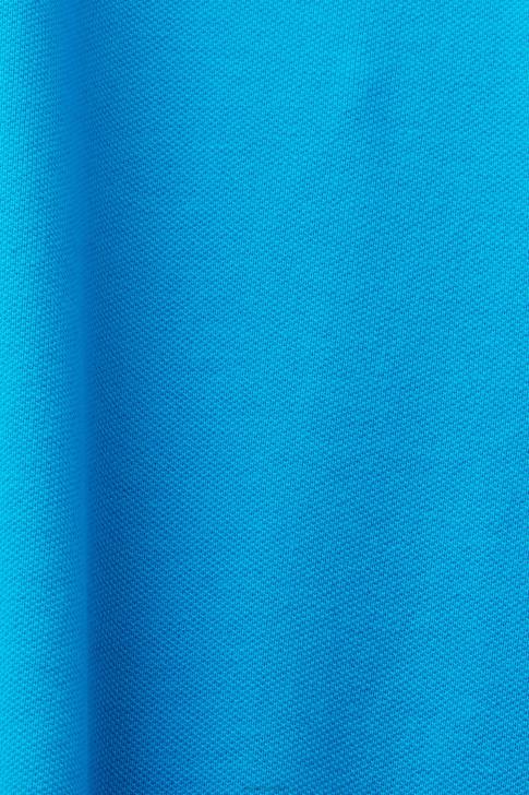Polos Bright Blue Men Esprit Cotton Mesh Polo Shirt V48Z570