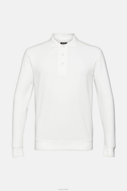 Polos Off White Men Esprit Long sleeve pique polo shirt V48Z951