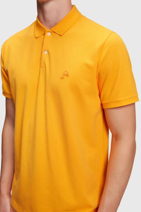 Polos Orange Men Esprit Dolphin Tennis Club Classic Polo V48Z892