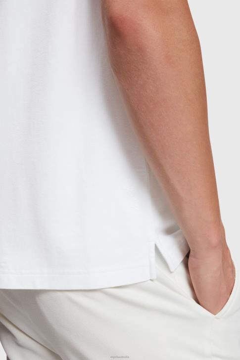 Polos White Men Esprit Dolphin Tennis Club Classic Polo V48Z893