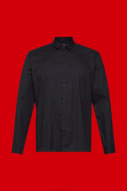 Shirts Black Men Esprit Slim fit shirt V48Z853