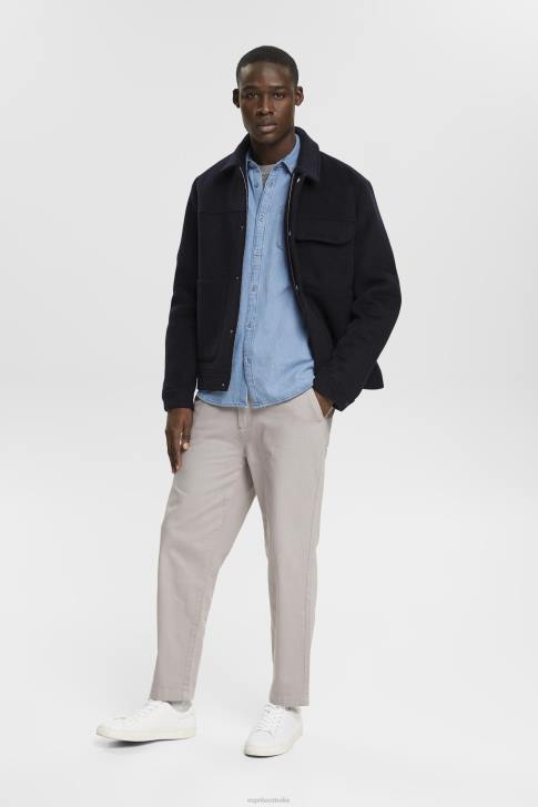 Shirts Blue Light Wash Men Esprit Denim shirt V48Z737