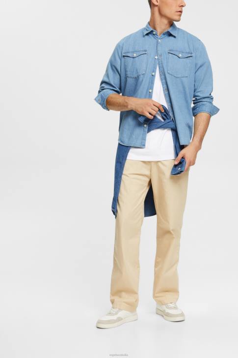 Shirts Blue Light Wash Men Esprit Denim shirt V48Z834