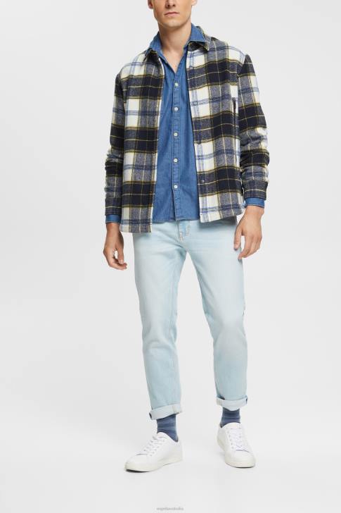 Shirts Blue Medium Wash Men Esprit Denim shirt V48Z833