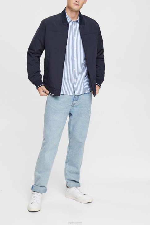 Shirts Blue Men Esprit Striped shirt V48Z873