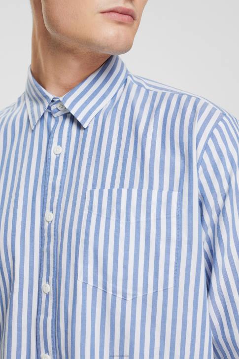 Shirts Blue Men Esprit Striped shirt V48Z873