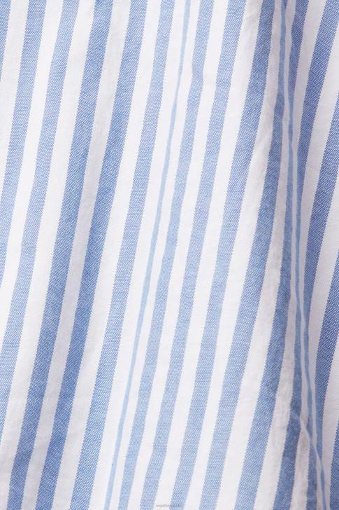 Shirts Blue Men Esprit Striped shirt V48Z873