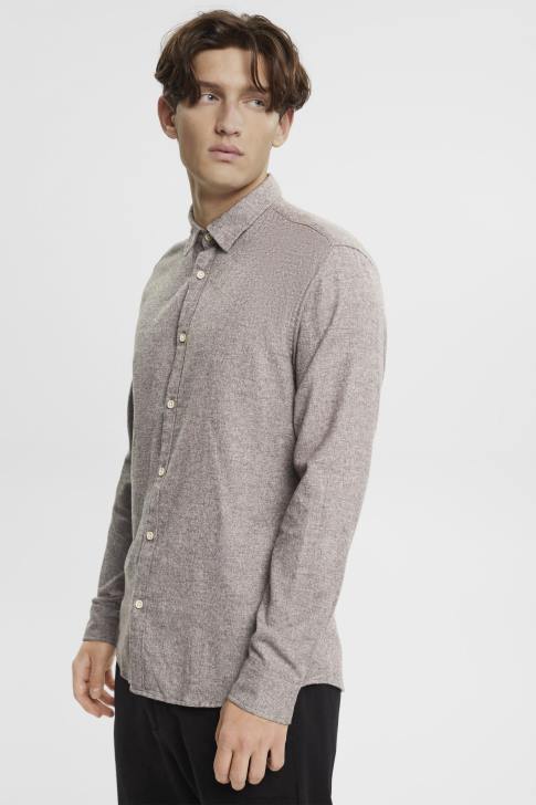 Shirts Dark Brown Men Esprit Slim fit shirt V48Z700