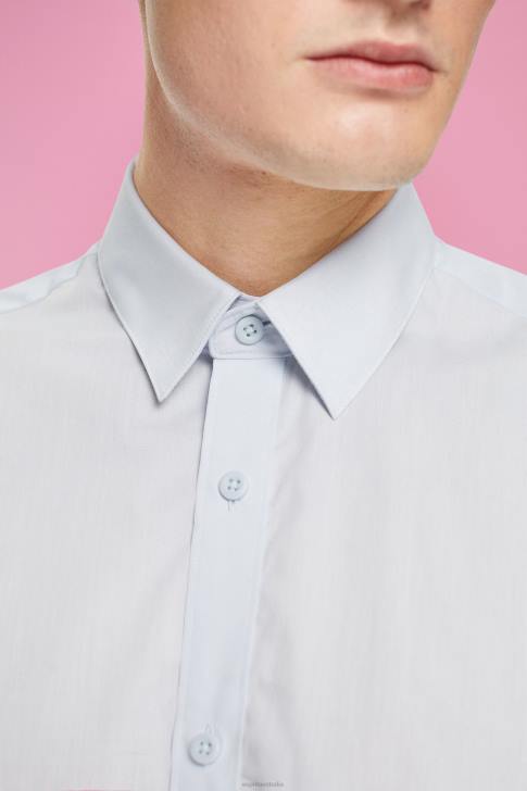 Shirts Light Blue Men Esprit Sustainable cotton shirt V48Z832