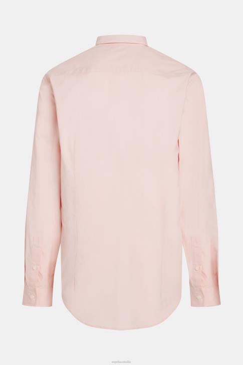 Shirts Light Pink Men Esprit Slim fit dolphin badge poplin shirt V48Z804