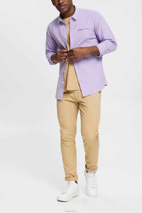 Shirts Lilac Men Esprit Slim fit shirt V48Z912