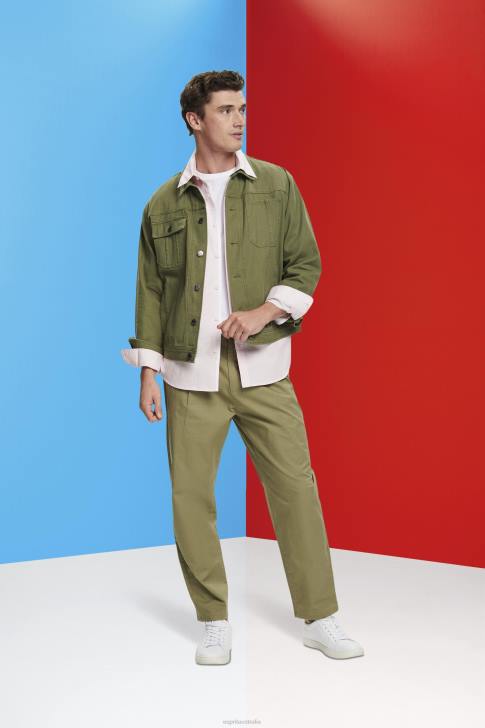 Shirts Pink Men Esprit Button-down cotton shirt V48Z662