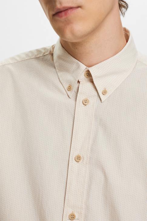 Shirts Sand Men Esprit Cotton Poplin Shirt V48Z574
