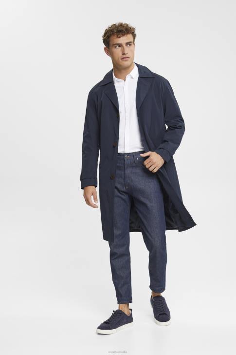 Shirts White Men Esprit Jersey long sleeve, 100% cotton V48Z680