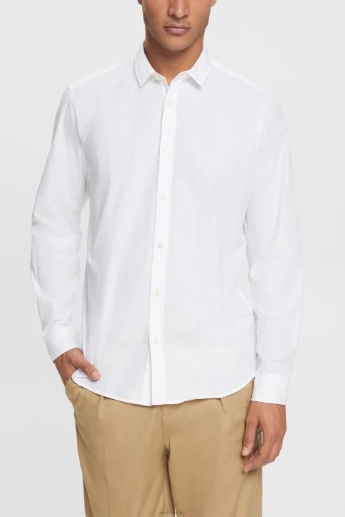 Shirts White Men Esprit Slim fit shirt V48Z883