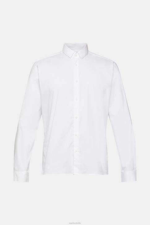 Shirts White Men Esprit Slim fit shirt V48Z914