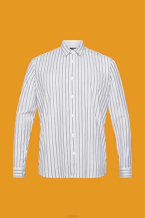 Shirts White Men Esprit Striped shirt V48Z786