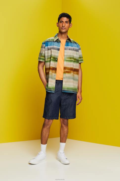 Shorts Blue Black Men Esprit Chino shorts in a jeans look V48Z614