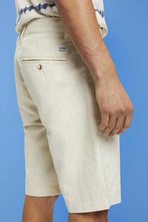 Shorts Cream Beige Men Esprit Chino-style shorts V48Z750