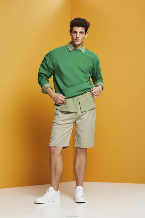 Shorts Light Green Men Esprit Chino-style shorts V48Z673