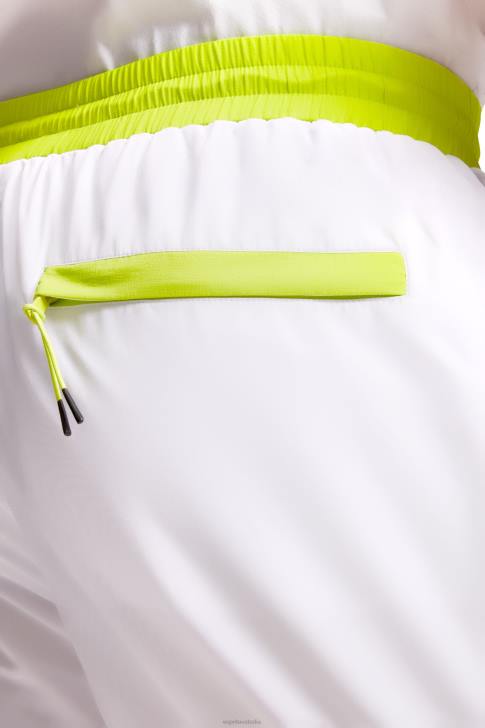 Shorts White Men Esprit Neon Waistband Relaxed Shorts V48Z890