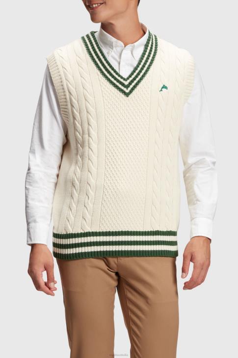 Sweaters Emerald Green Men Esprit College sweater vest V48Z811
