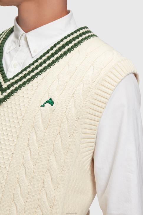 Sweaters Emerald Green Men Esprit College sweater vest V48Z811
