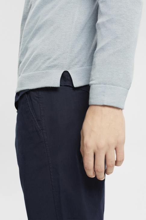 Sweaters Grey Blue Men Esprit Fine knit jumper V48Z685