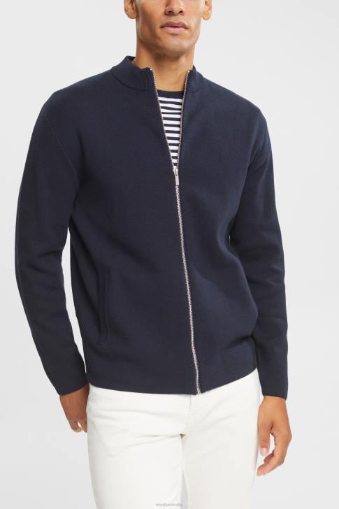 Sweaters Navy Men Esprit Cardigan with zip V48Z922