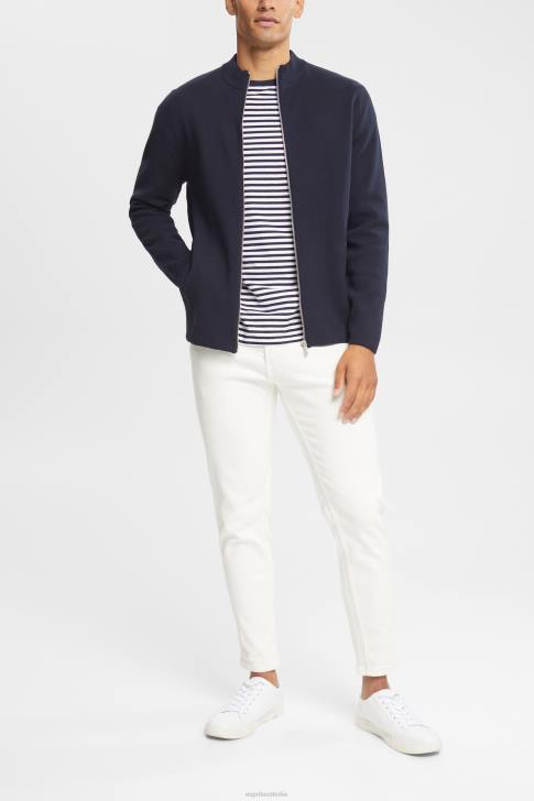 Sweaters Navy Men Esprit Cardigan with zip V48Z922