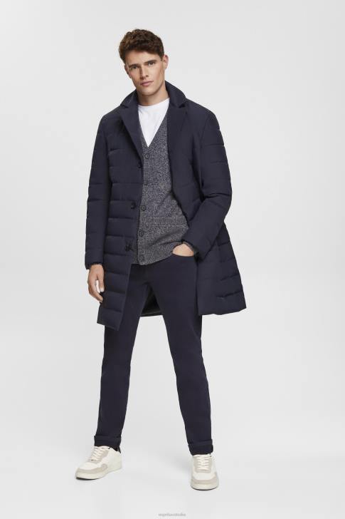 Sweaters Navy Men Esprit Knitted cardigan with buttons V48Z698