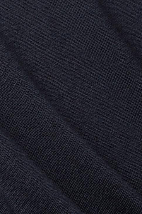 Sweaters Navy Men Esprit Knitted wool sweater V48Z904