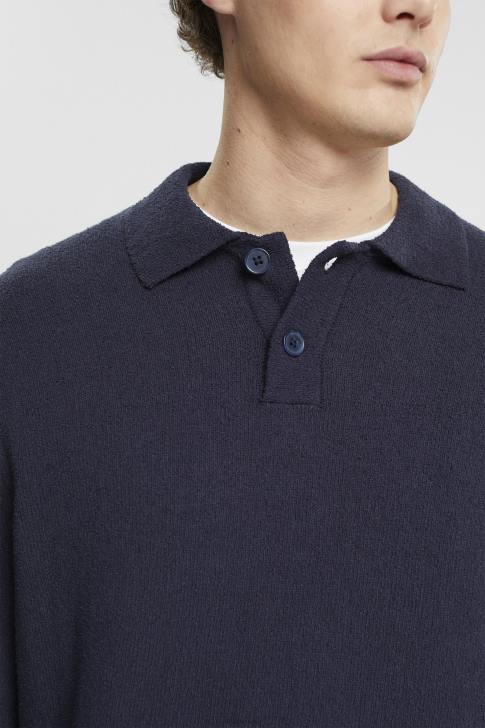 Sweaters Navy Men Esprit Polo jumper V48Z683