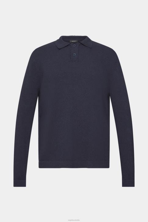 Sweaters Navy Men Esprit Polo jumper V48Z683