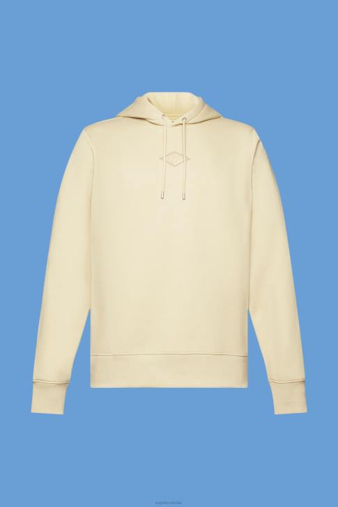 Sweatshirts & Hoodies Beige Men Esprit Hoodie with logo chest print V48Z639